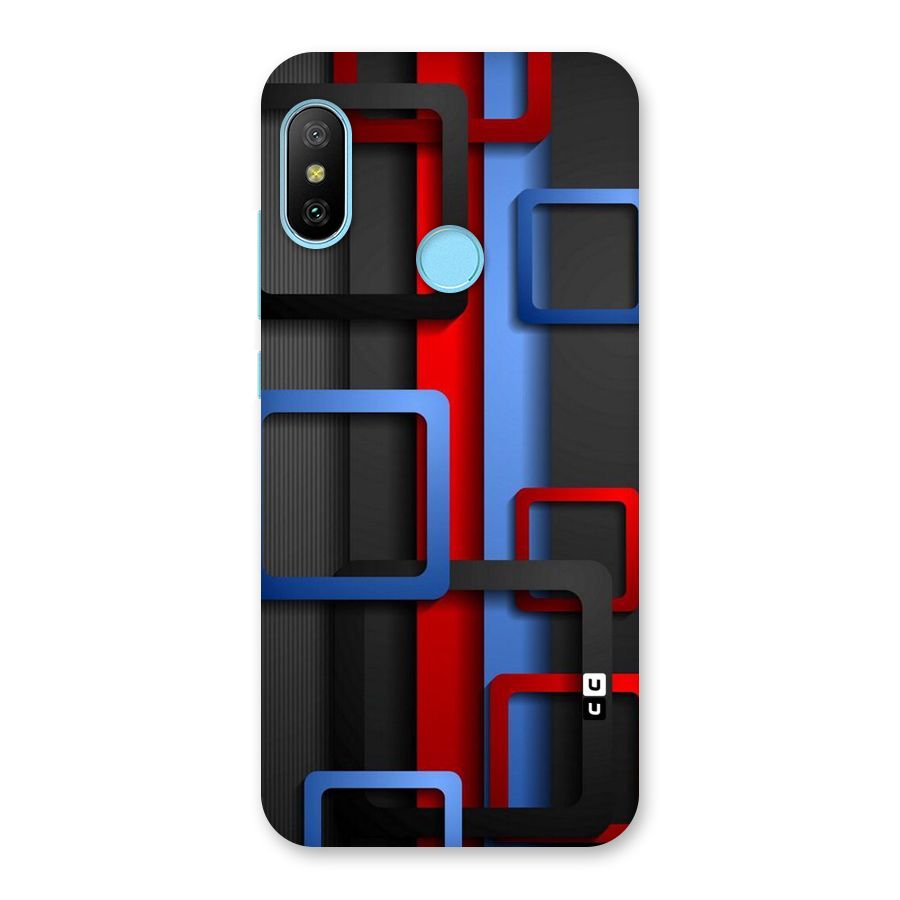Abstract Box Back Case for Redmi 6 Pro