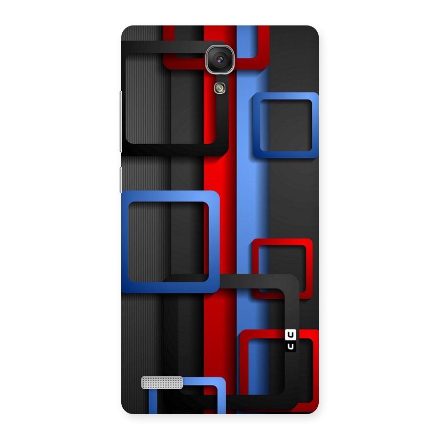 Abstract Box Back Case for Redmi Note