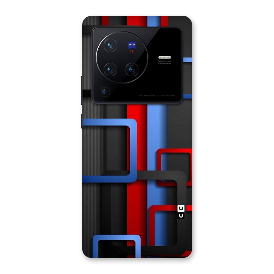 Abstract Box Back Case for Vivo X80 Pro
