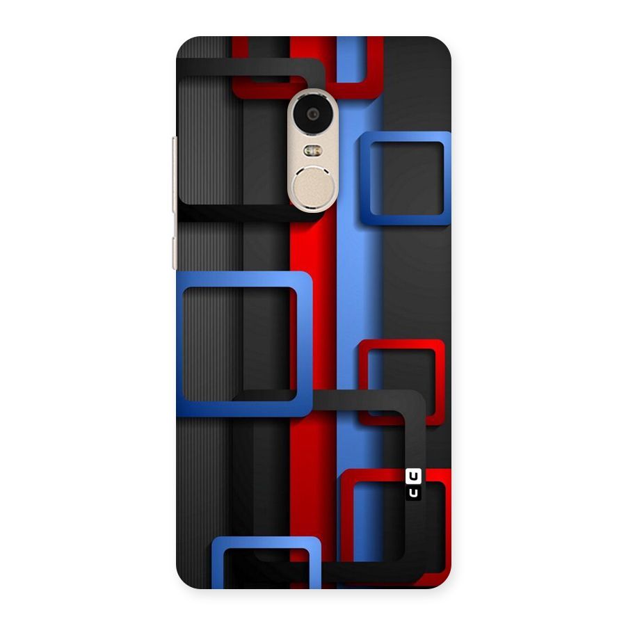 Abstract Box Back Case for Xiaomi Redmi Note 4