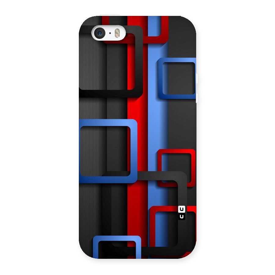 Abstract Box Back Case for iPhone SE