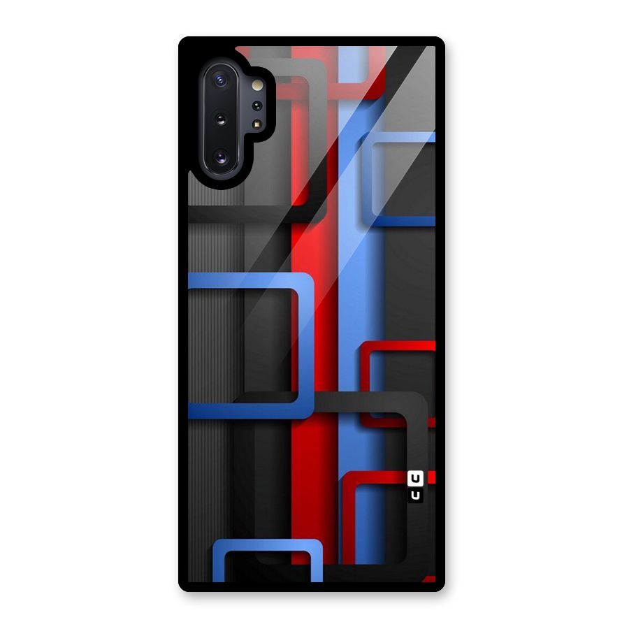 Abstract Box Glass Back Case for Galaxy Note 10 Plus