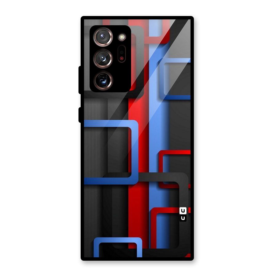 Abstract Box Glass Back Case for Galaxy Note 20 Ultra