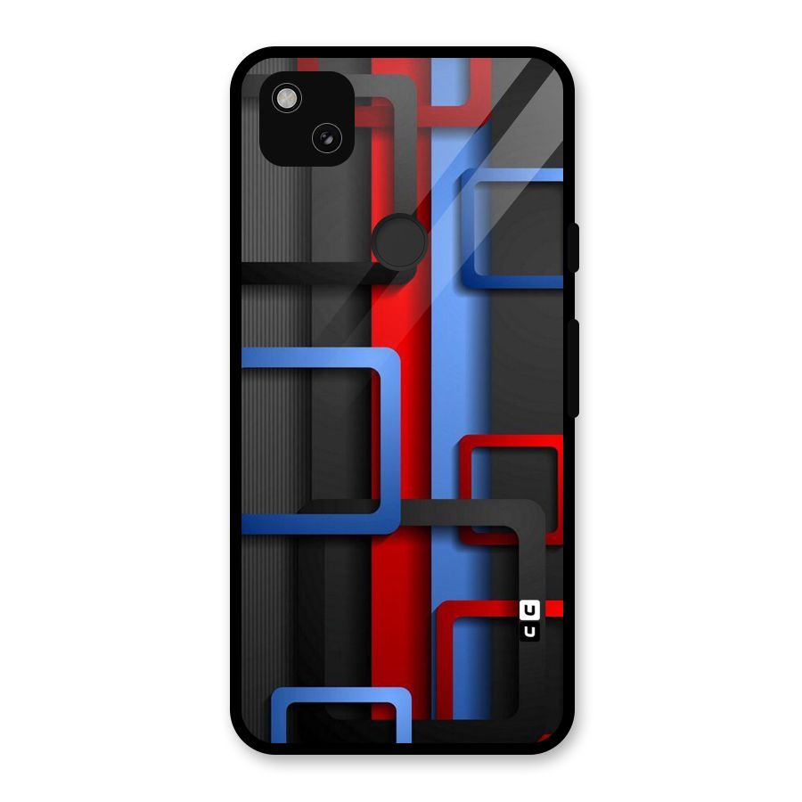 Abstract Box Glass Back Case for Google Pixel 4a