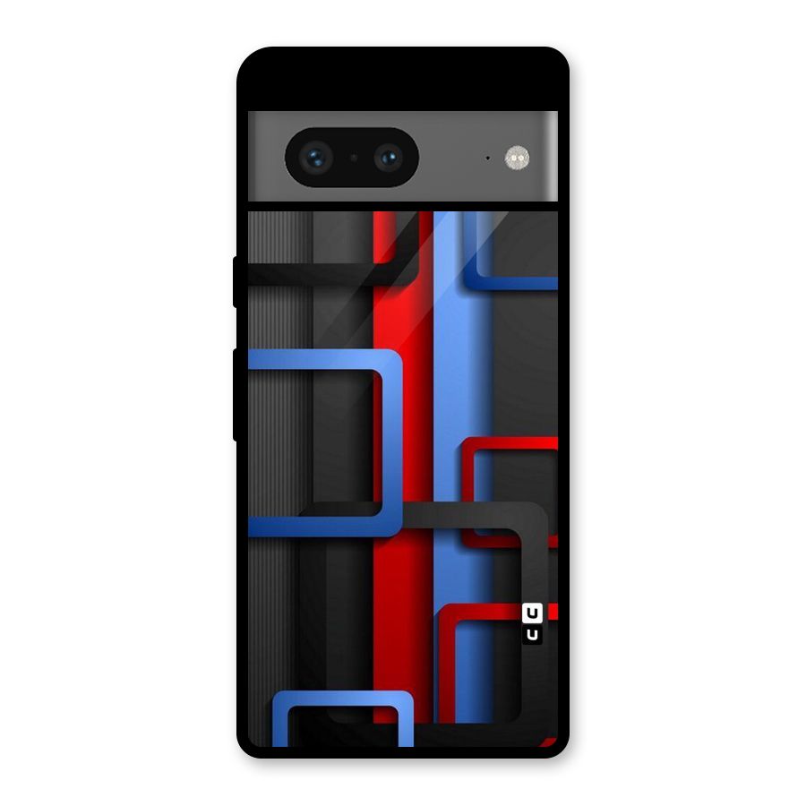 Abstract Box Glass Back Case for Google Pixel 7