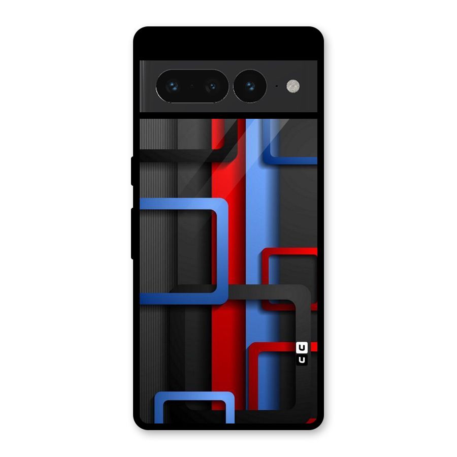 Abstract Box Glass Back Case for Google Pixel 7 Pro