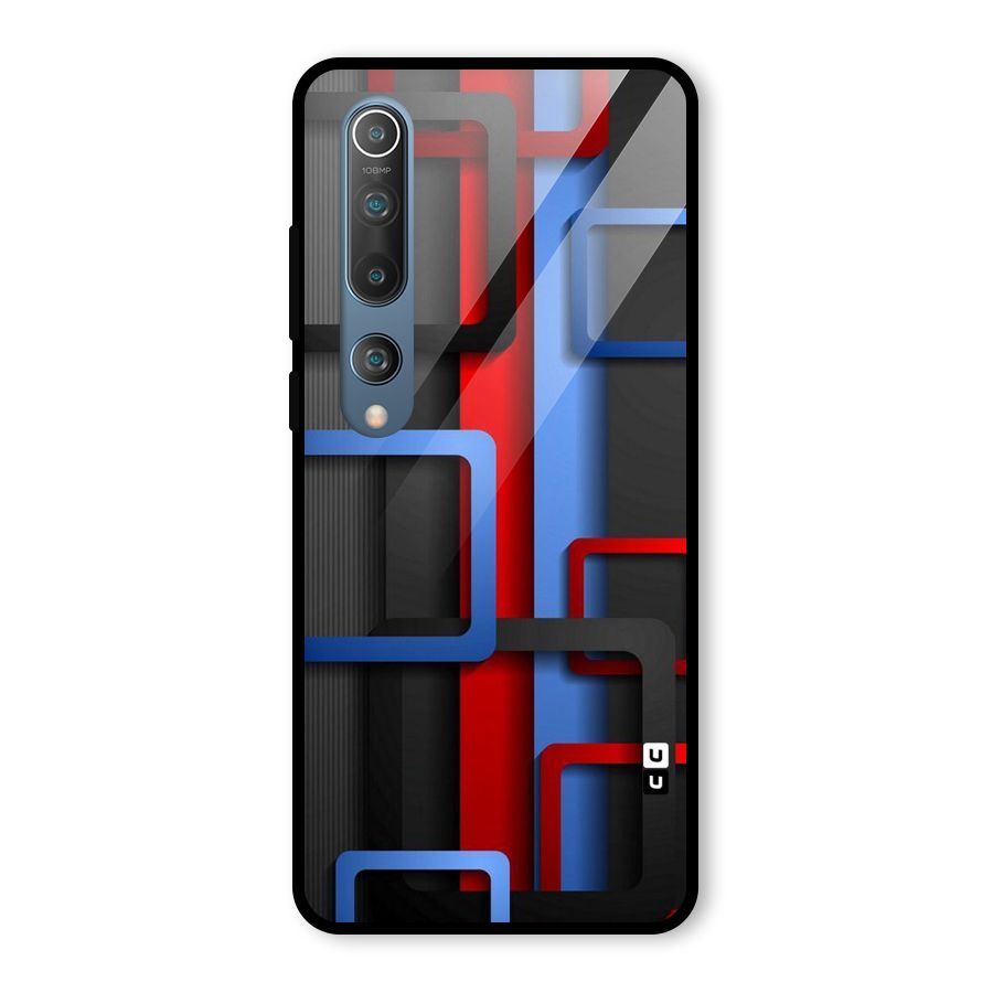 Abstract Box Glass Back Case for Mi 10