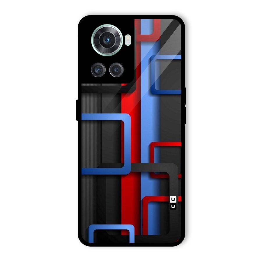Abstract Box Glass Back Case for OnePlus 10R