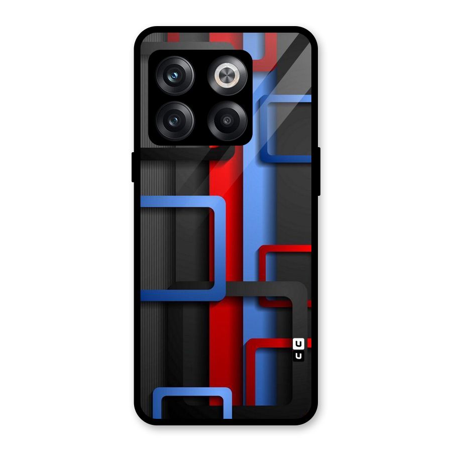 Abstract Box Glass Back Case for OnePlus 10T