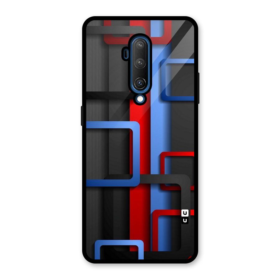 Abstract Box Glass Back Case for OnePlus 7T Pro
