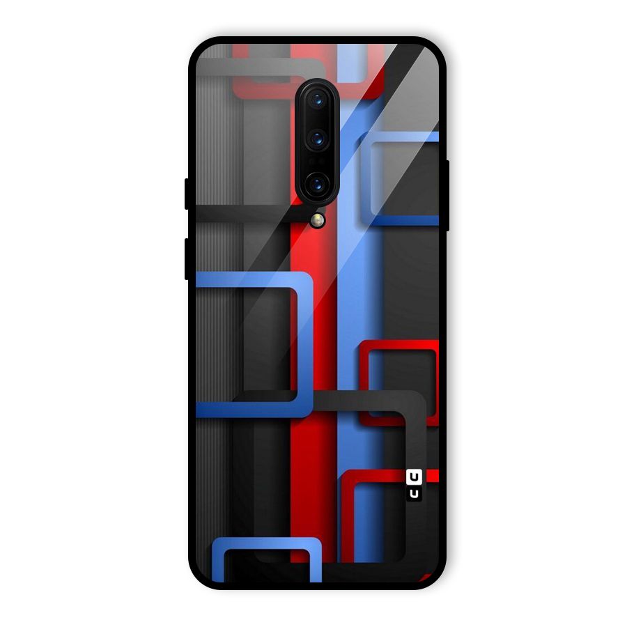 Abstract Box Glass Back Case for OnePlus 7 Pro
