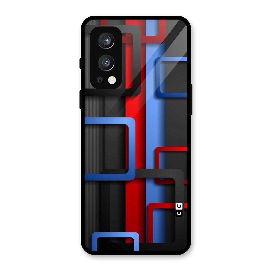 Abstract Box Glass Back Case for OnePlus Nord 2 5G