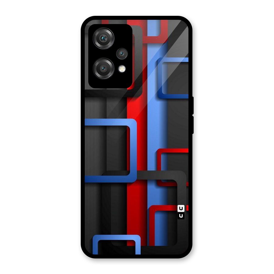 Abstract Box Glass Back Case for OnePlus Nord CE 2 Lite 5G