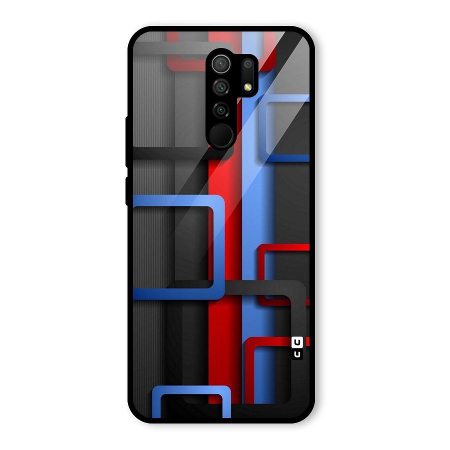 Abstract Box Glass Back Case for Poco M2