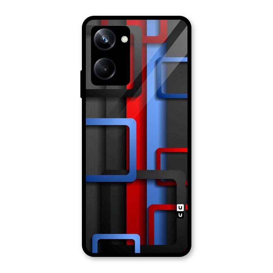 Abstract Box Glass Back Case for Realme 10 Pro