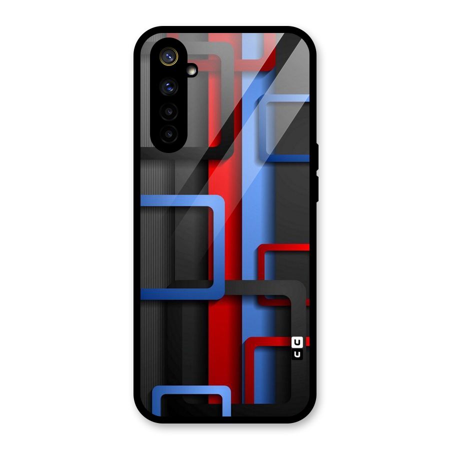 Abstract Box Glass Back Case for Realme 6