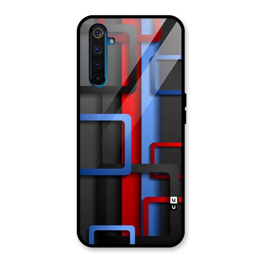 Abstract Box Glass Back Case for Realme 6 Pro