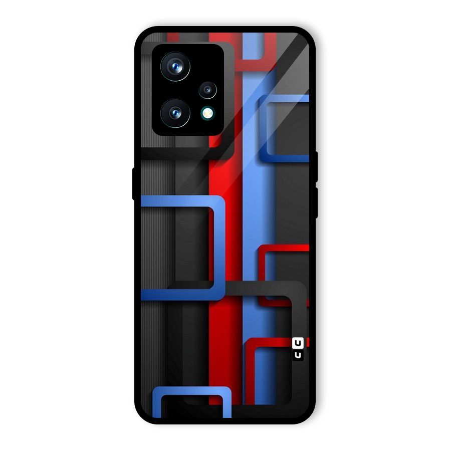 Abstract Box Glass Back Case for Realme 9 Pro Plus 5G