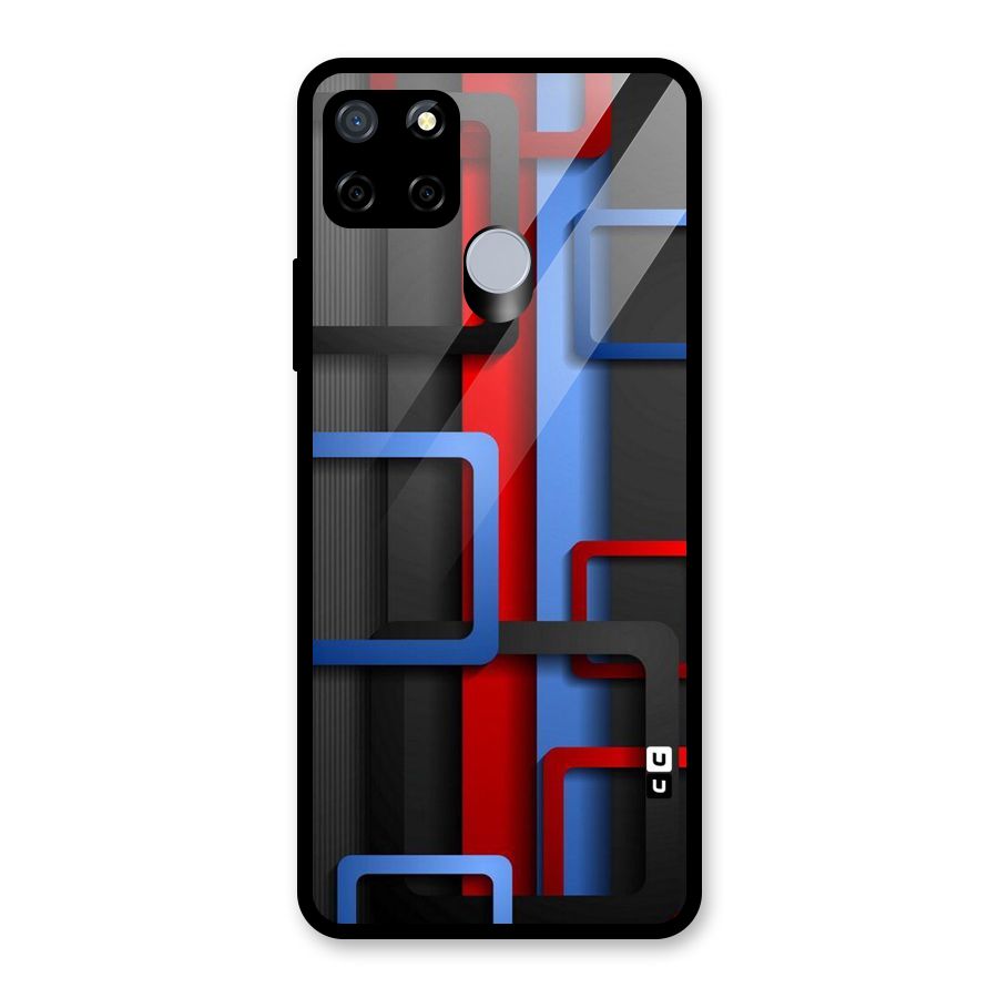 Abstract Box Glass Back Case for Realme C12