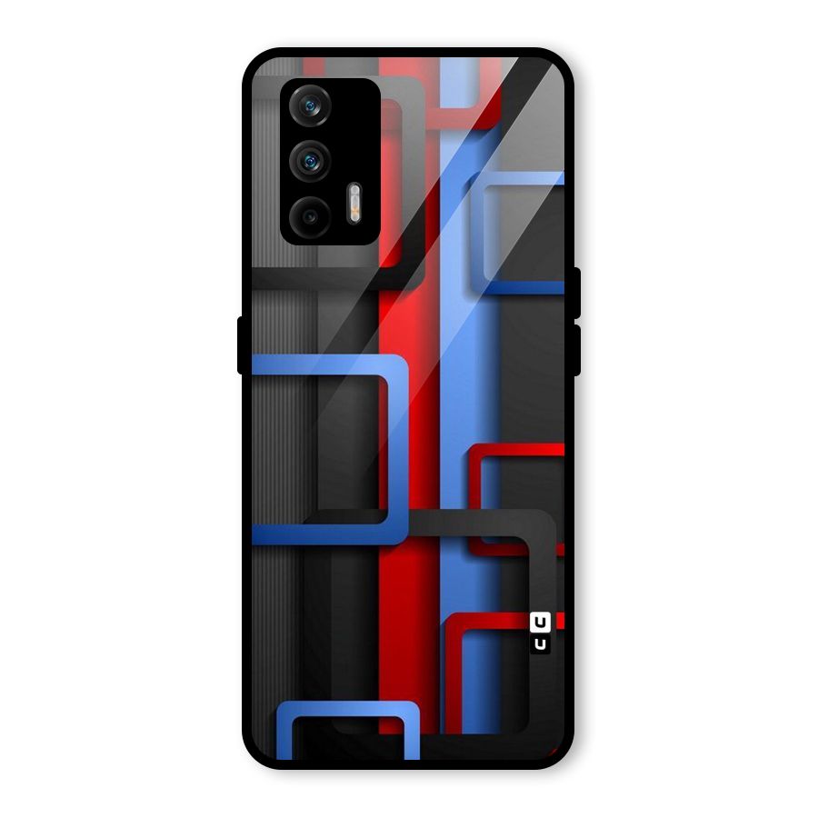 Abstract Box Glass Back Case for Realme GT 5G