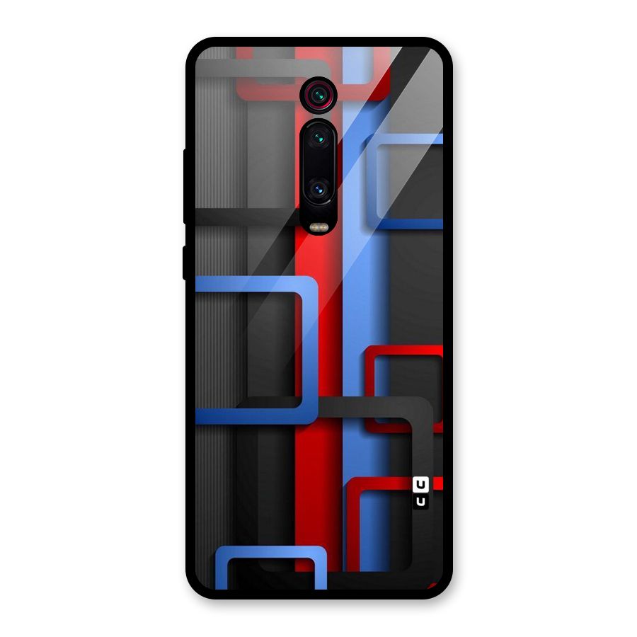 Abstract Box Glass Back Case for Redmi K20