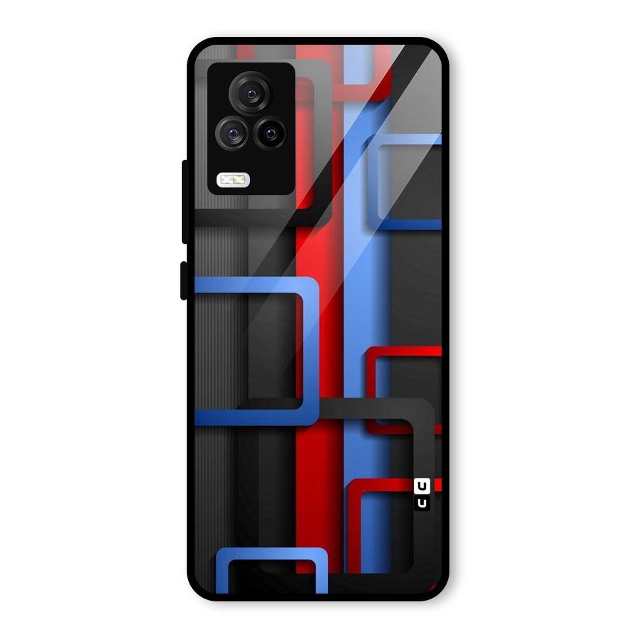 Abstract Box Glass Back Case for Vivo iQOO 7 Legend 5G