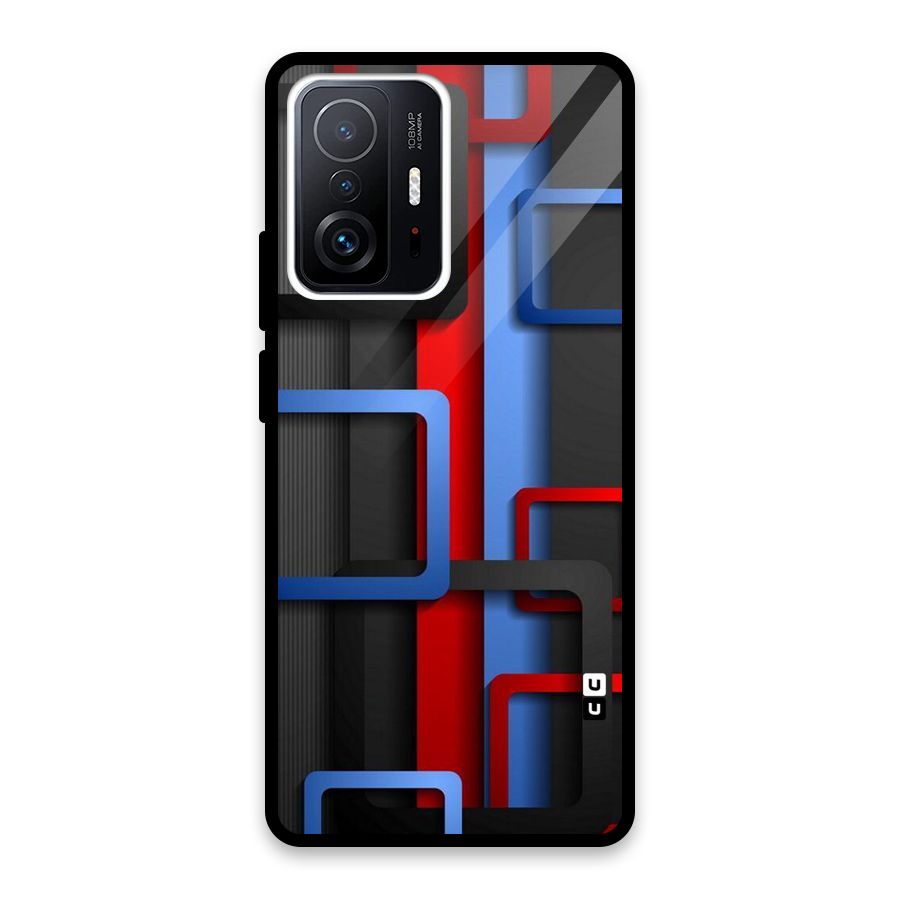 Abstract Box Glass Back Case for Xiaomi 11T Pro