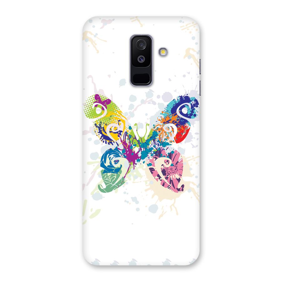 Abstract Butterfly Back Case for Galaxy A6 Plus
