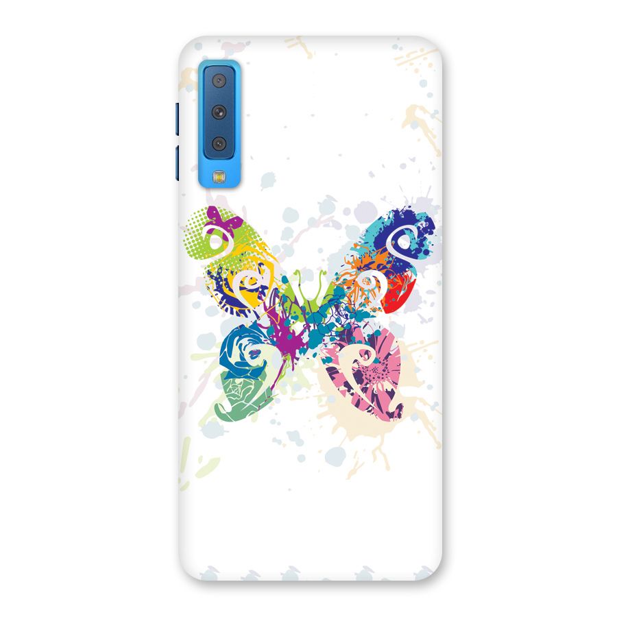 Abstract Butterfly Back Case for Galaxy A7 (2018)