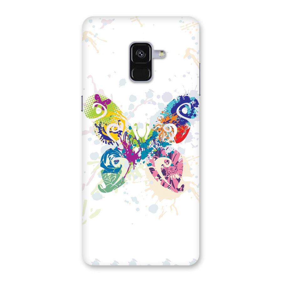 Abstract Butterfly Back Case for Galaxy A8 Plus