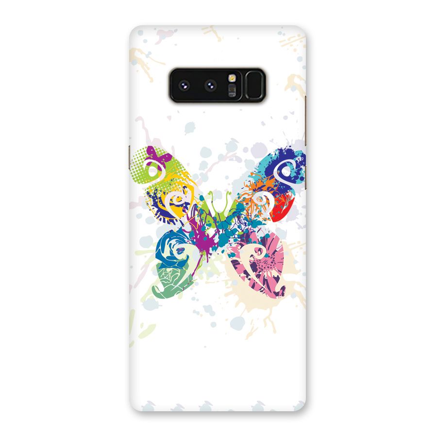 Abstract Butterfly Back Case for Galaxy Note 8