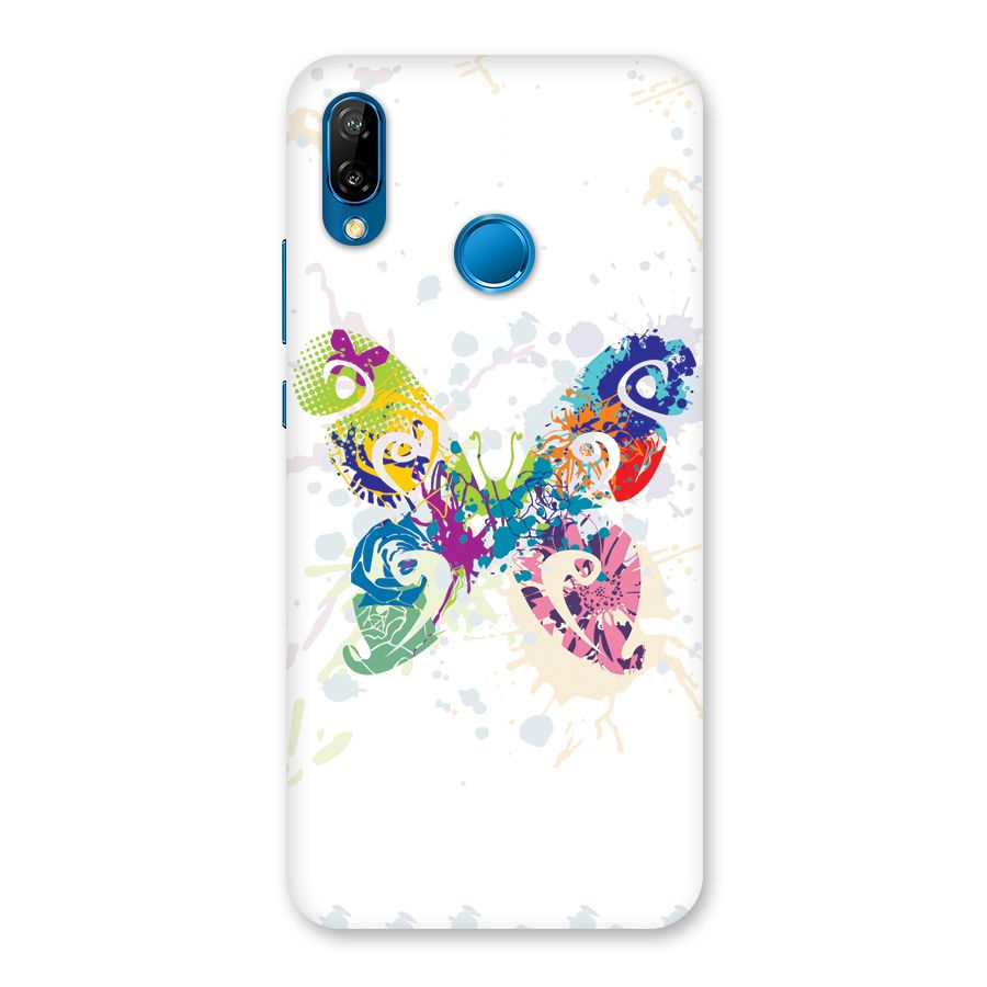 Abstract Butterfly Back Case for Huawei P20 Lite