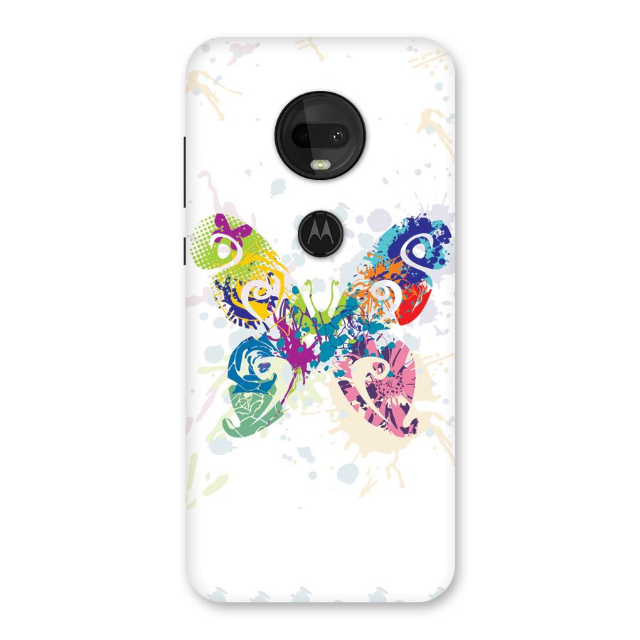 Abstract Butterfly Back Case for Moto G7