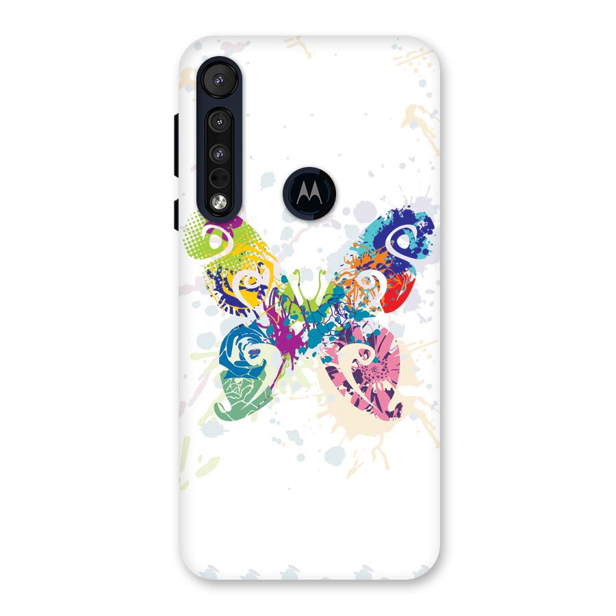 Abstract Butterfly Back Case for Motorola One Macro