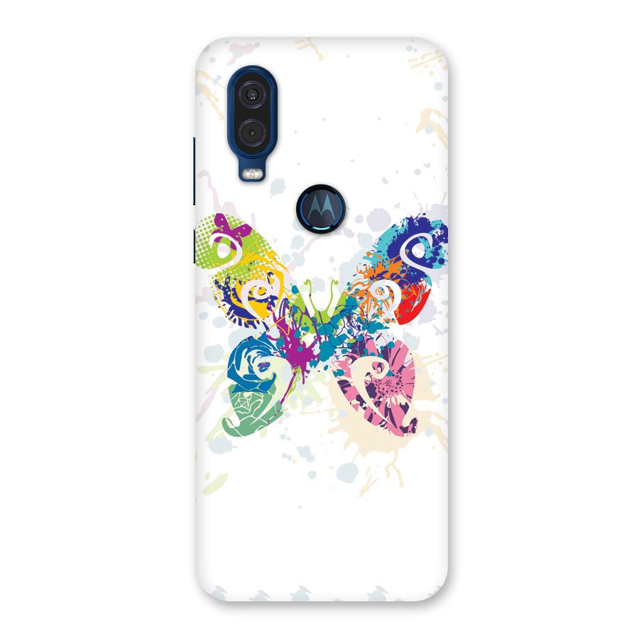 Abstract Butterfly Back Case for Motorola One Vision