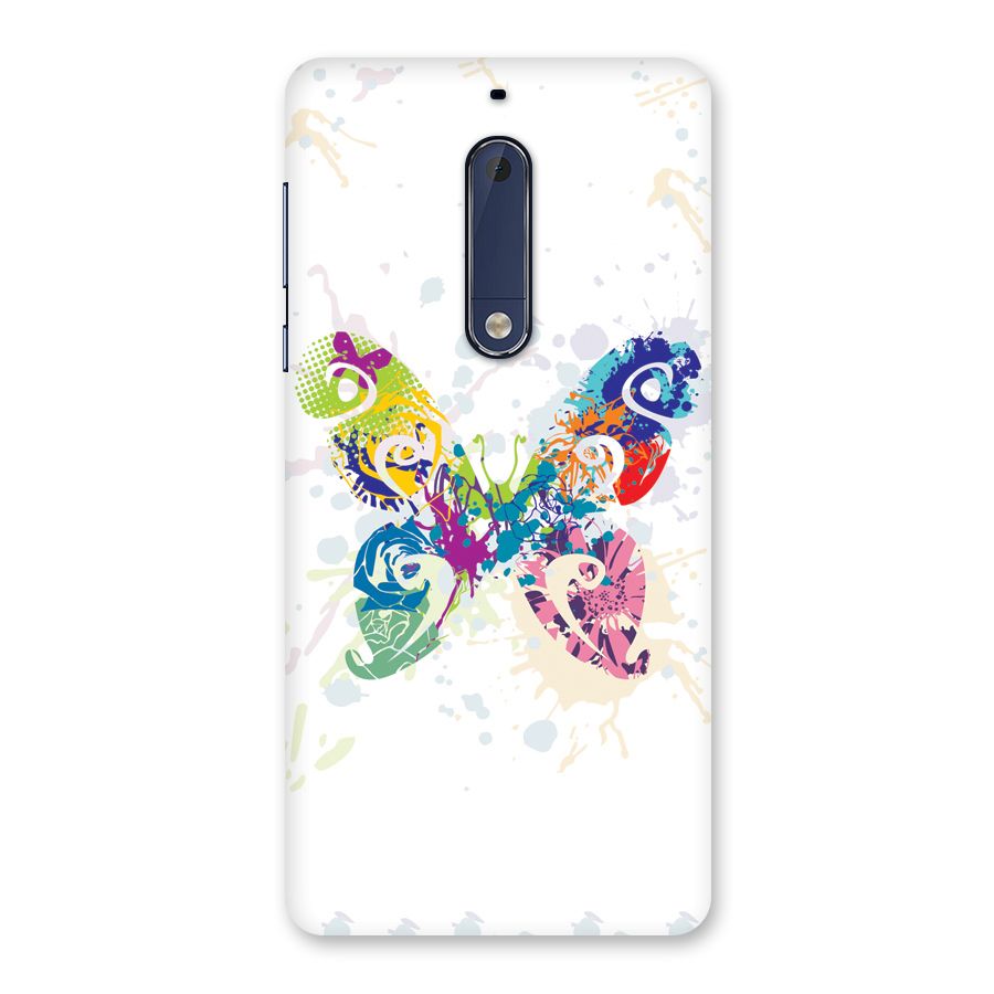 Abstract Butterfly Back Case for Nokia 5