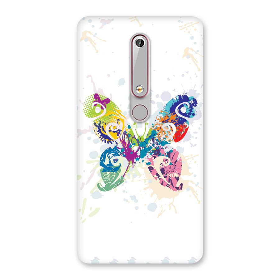 Abstract Butterfly Back Case for Nokia 6.1