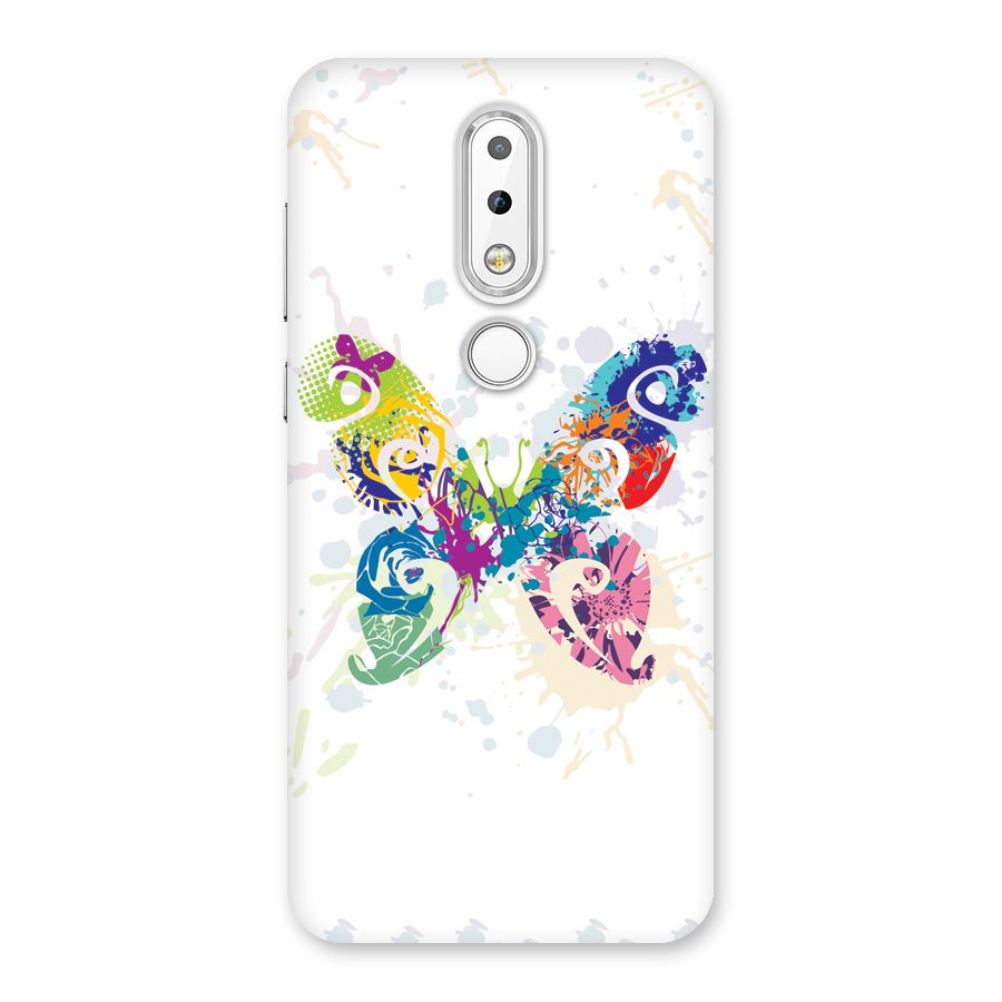 Abstract Butterfly Back Case for Nokia 6.1 Plus
