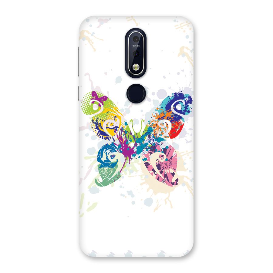 Abstract Butterfly Back Case for Nokia 7.1
