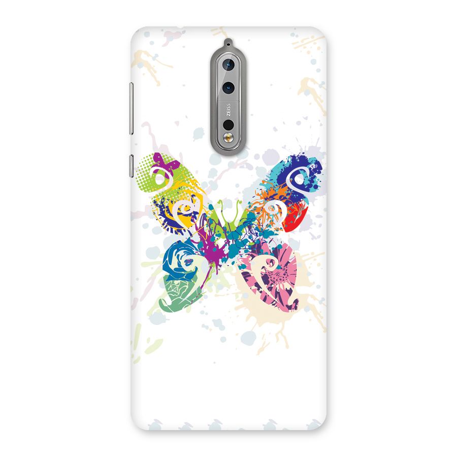 Abstract Butterfly Back Case for Nokia 8