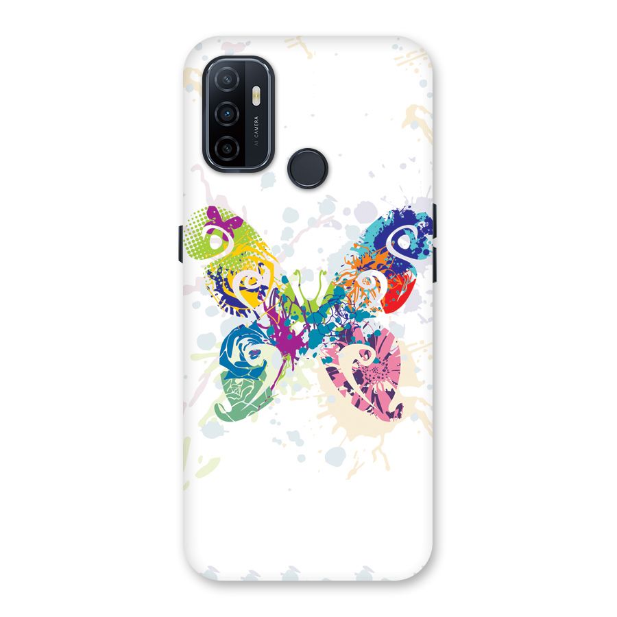 Abstract Butterfly Back Case for Oppo A32