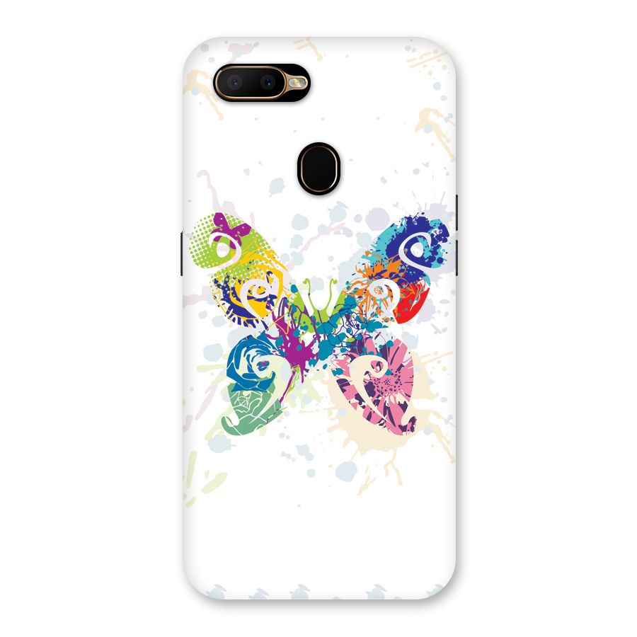 Abstract Butterfly Back Case for Oppo A5s