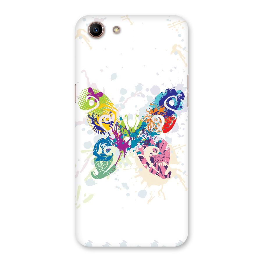 Abstract Butterfly Back Case for Oppo A83 (2018)
