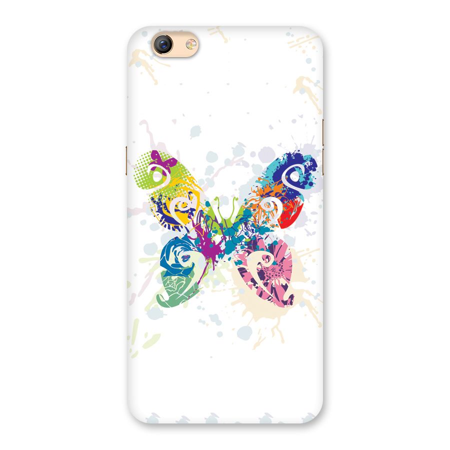 Abstract Butterfly Back Case for Oppo F3 Plus
