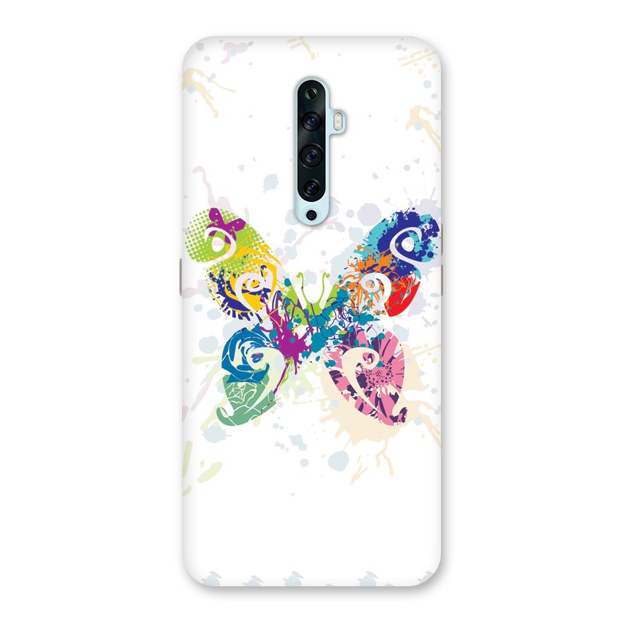 Abstract Butterfly Back Case for Oppo Reno2 F