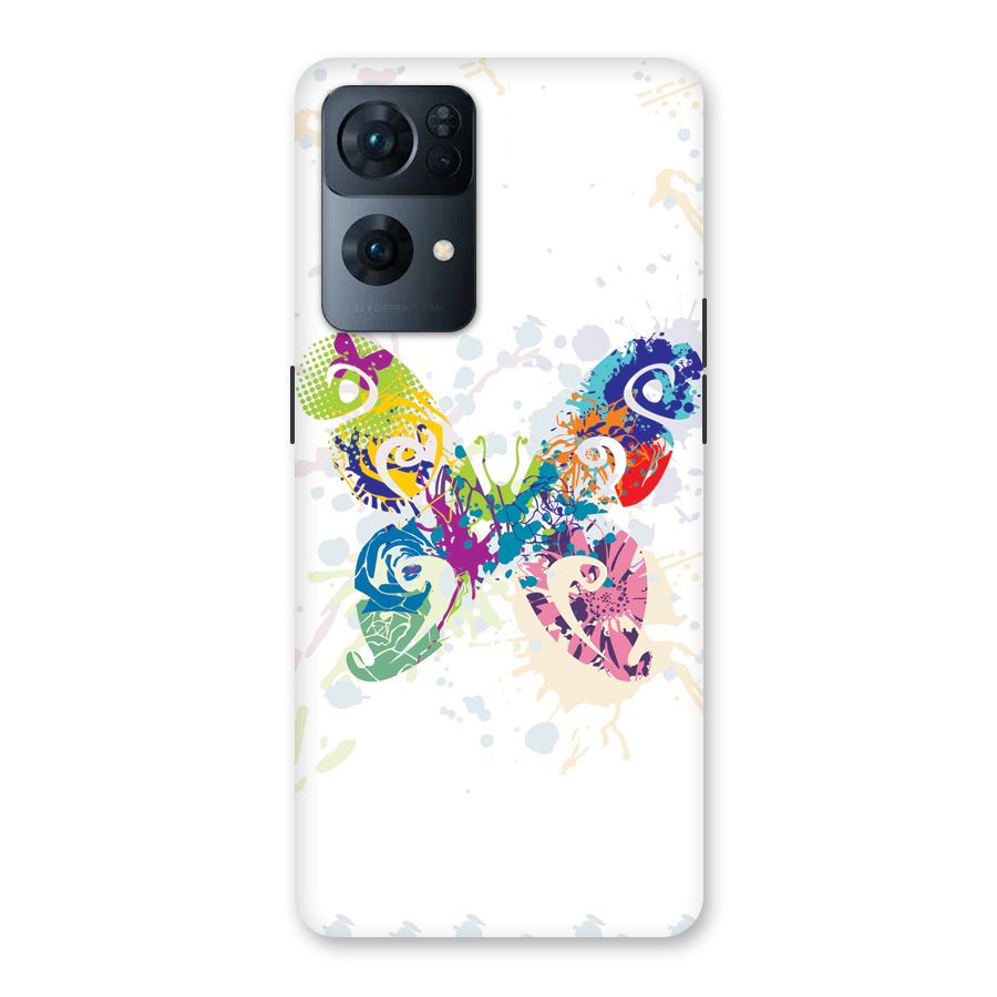 Abstract Butterfly Back Case for Oppo Reno7 Pro 5G