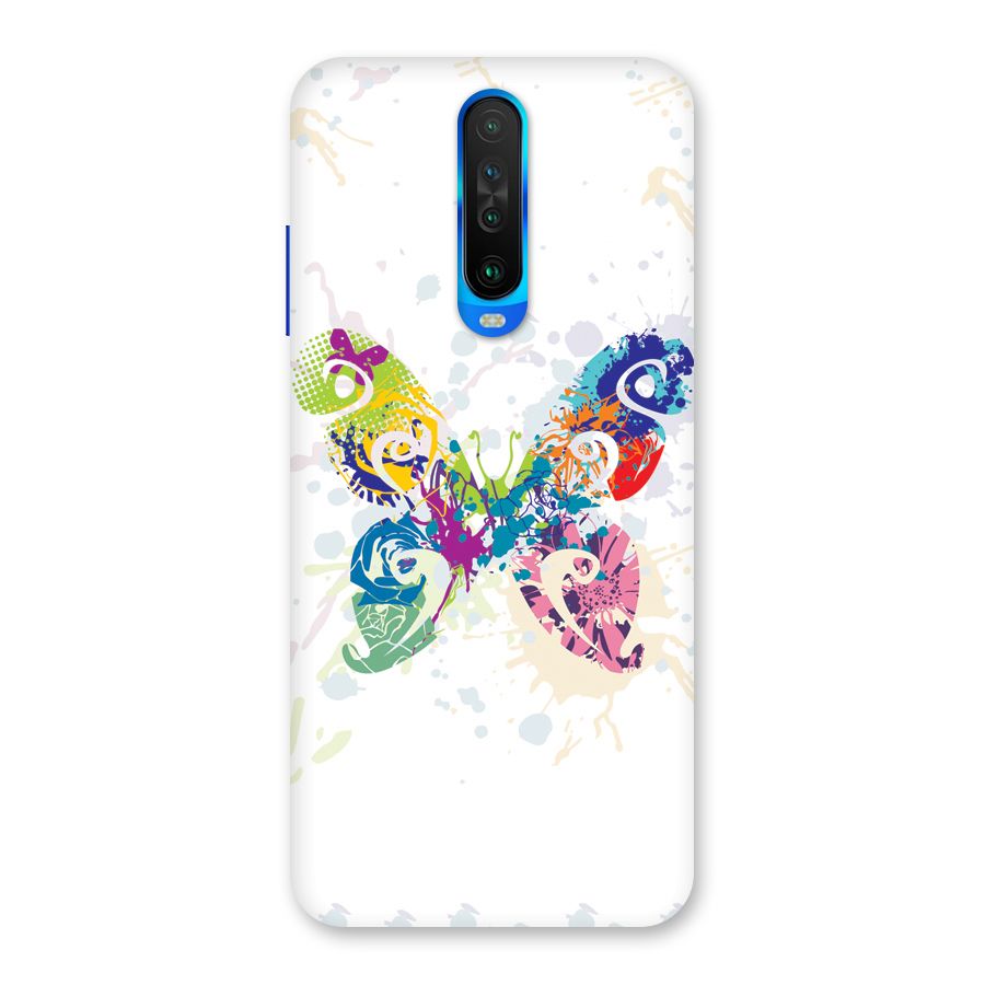 Abstract Butterfly Back Case for Poco X2