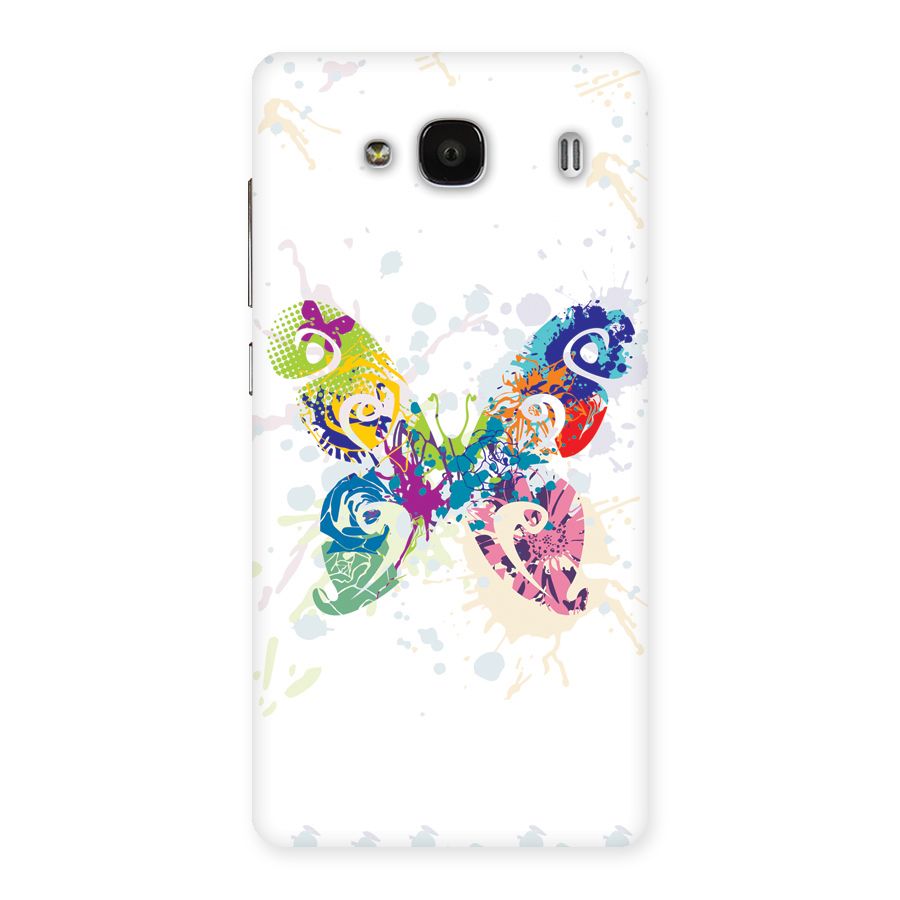Abstract Butterfly Back Case for Redmi 2 Prime