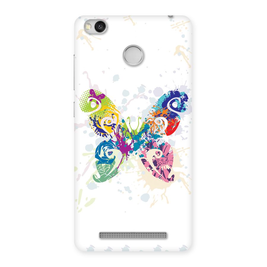Abstract Butterfly Back Case for Redmi 3S Prime