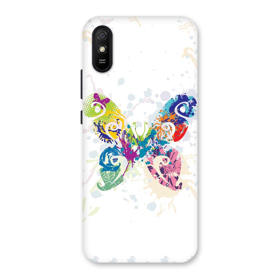 Abstract Butterfly Back Case for Redmi 9i